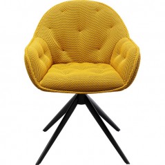 Swivel Chair Carlito Mesh Yellow